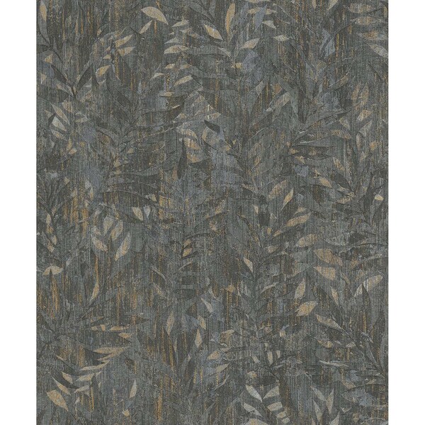 Manhattan Comfort Lakeland Beck Charcoal Leak 33 ft L X 209 in W Wallpaper BR4096-561289 - main